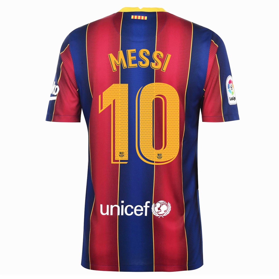 Nike Youth Barcelona Lionel Messi #10 Soccer Jersey (Home 20/21 ...