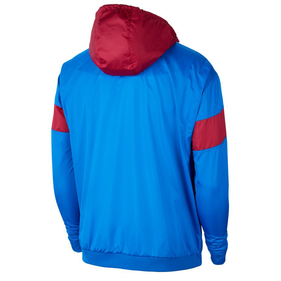 Nike Barcelona Anorak Soccer Training Jacket (Soar/Noble Red ...