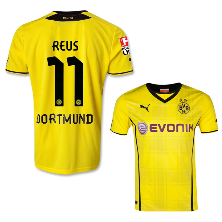 Puma Borussia Dortmund Reus #11 Home Soccer Jersey @ SoccerEvolution ...