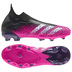 adidas Youth Predator Freak.3 LL Laceless FG Cleats (Black/Pink)
