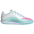 adidas Youth  Messi F50 Club Indoor Shoes (White/Pink/Aqua)