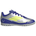 adidas Youth  Messi F50 Club Turf Soccer Shoes (Silver/Yellow/Blue)