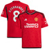 adidas Youth  Manchester United Fernandes #8 Jersey (Home 23/24)