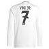 adidas  Real Madrid Vini Jr.  #7 Long Sleeve Jersey (Home 24/25)