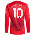 adidas  Manchester United Rashford #10 LS Jersey (Home 24/25)