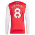 adidas Arsenal Odegaard #8 Long Sleeve Soccer Jersey (Home 25/26)
