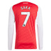 adidas  Arsenal Saka #7  Long Sleeve Soccer Jersey (Home 25/26)