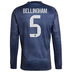 adidas  Real Madrid Bellingham #5  Long Sleeve Soccer Jersey (Away 25/26)