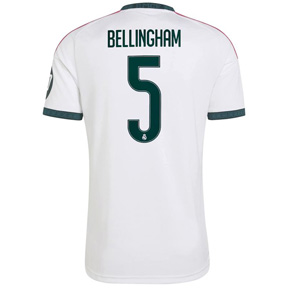 adidas Youth Real Madrid Bellingham #5 Soccer Jersey (Home 26/27)