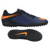 Nike HyperVenomX Pro Turf Soccer Shoes (Navy/Orange)