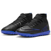 Nike Youth  Mercurial Superfly 9 Club Turf Shoes (Black/Royal)
