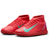 Nike Youth  Mercurial Superfly 10 Club Turf Shoes (Ember/Green)