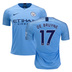 Nike Youth Manchester City  De Bruyne #17 Soccer Jersey (Home 18/19)