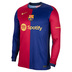 Nike  Barcelona Long Sleeve Soccer Jersey (Home 24/25)