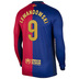 Nike  Barcelona Lewandowski #9 Long Sleeve Jersey (Home 24/25)