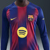 Nike Barcelona Long Sleeve Soccer Jersey (Home 25/26)