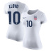 Nike Womens USA Carli Lloyd #10 Soccer Tee (White)