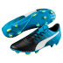 Puma evoPower 3.3 FG Soccer Shoes (Black/Atomic Blue)